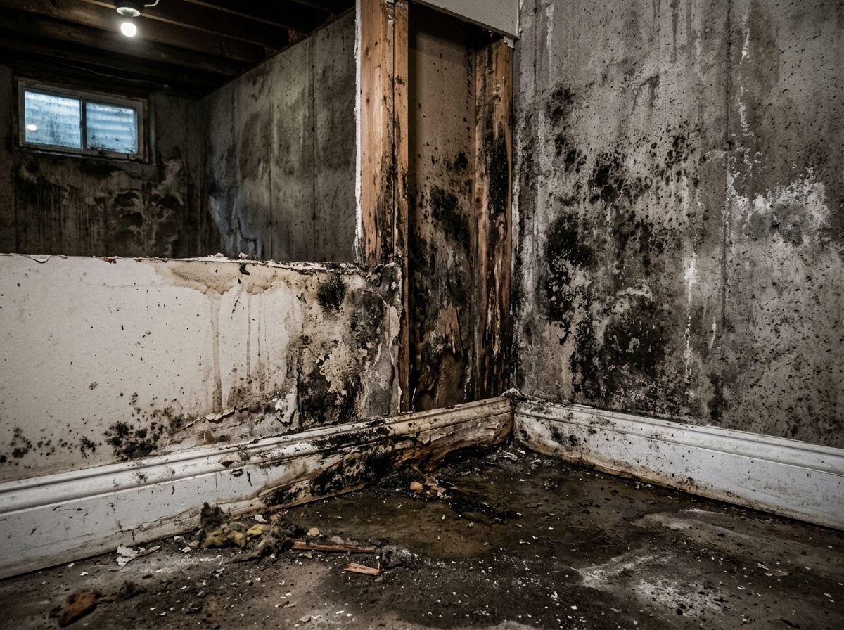 Basement and below-grade mold growth