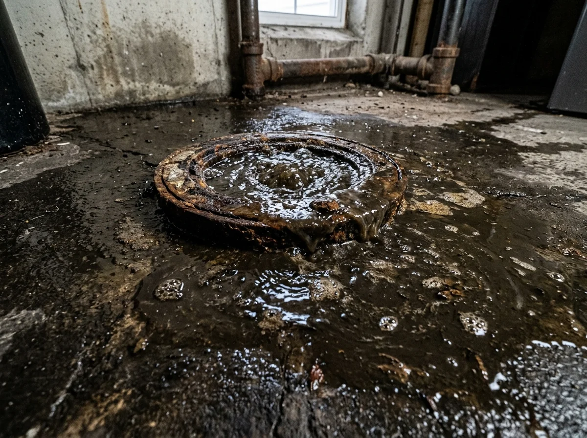 Basement Floor Drain Sewage Backup