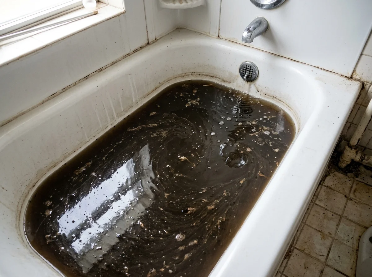 Shower and Tub Sewage Backup